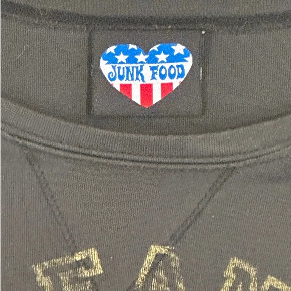 Women’s Junk Food Black New Orleans Saints  NFL Football Shirt Size M Made USA - Picture 6 of 7